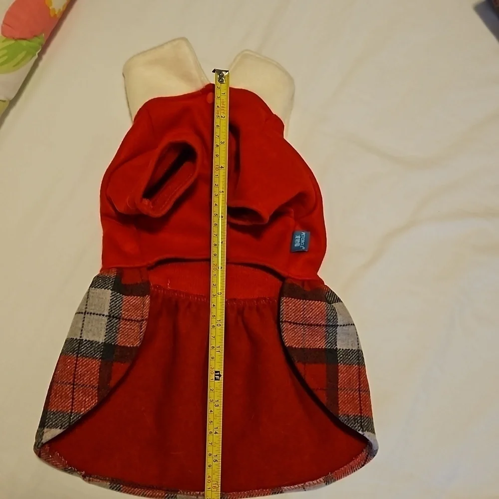 Red and Plaid Dogs Dress